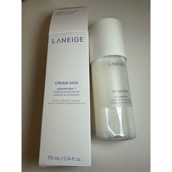 Laneige Cream Skin Refillable Toner & Moisturizer with Ceramides and Peptides 17 - Picture 1 of 6